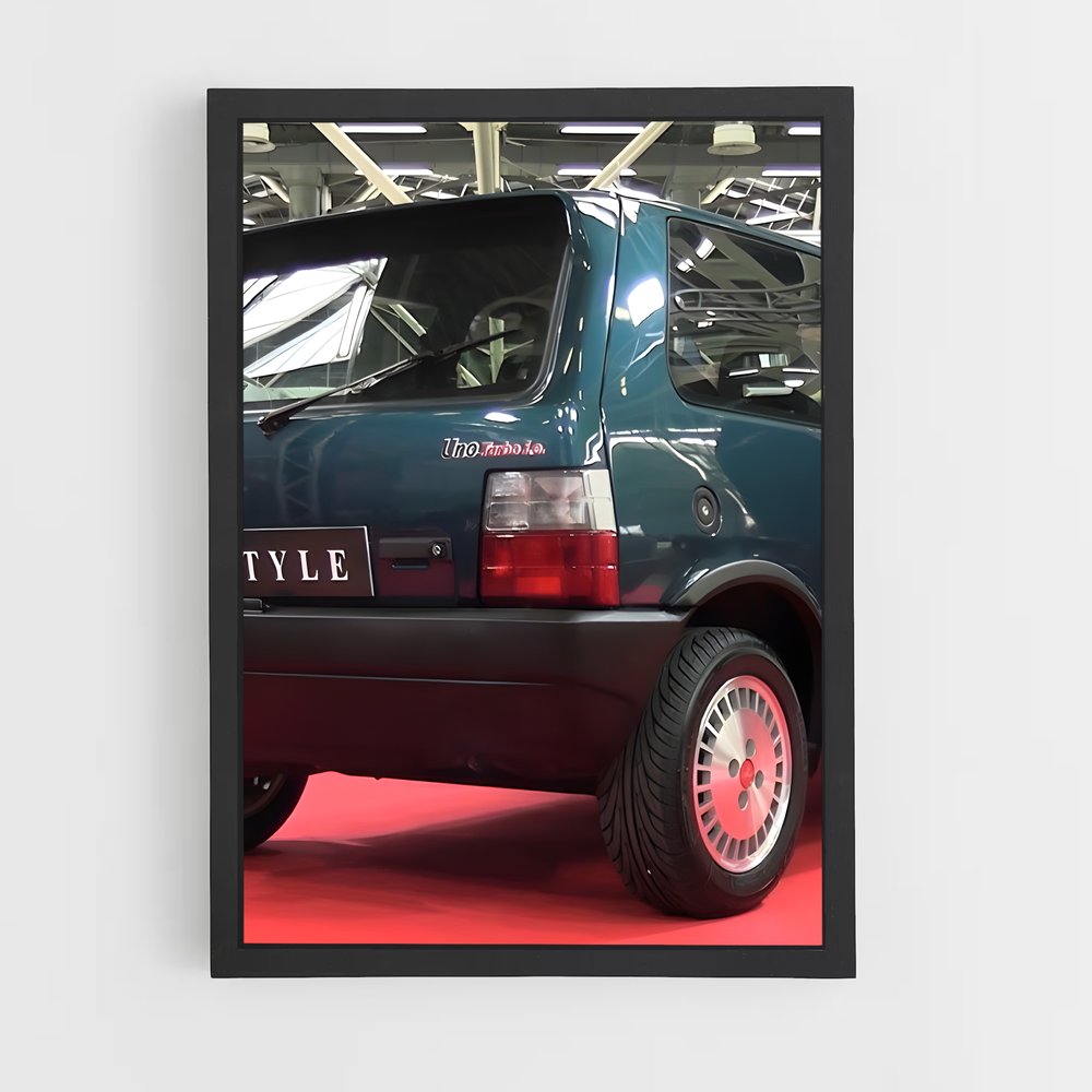 Poster Turbo Vert – affiche Fiat (vue 2)